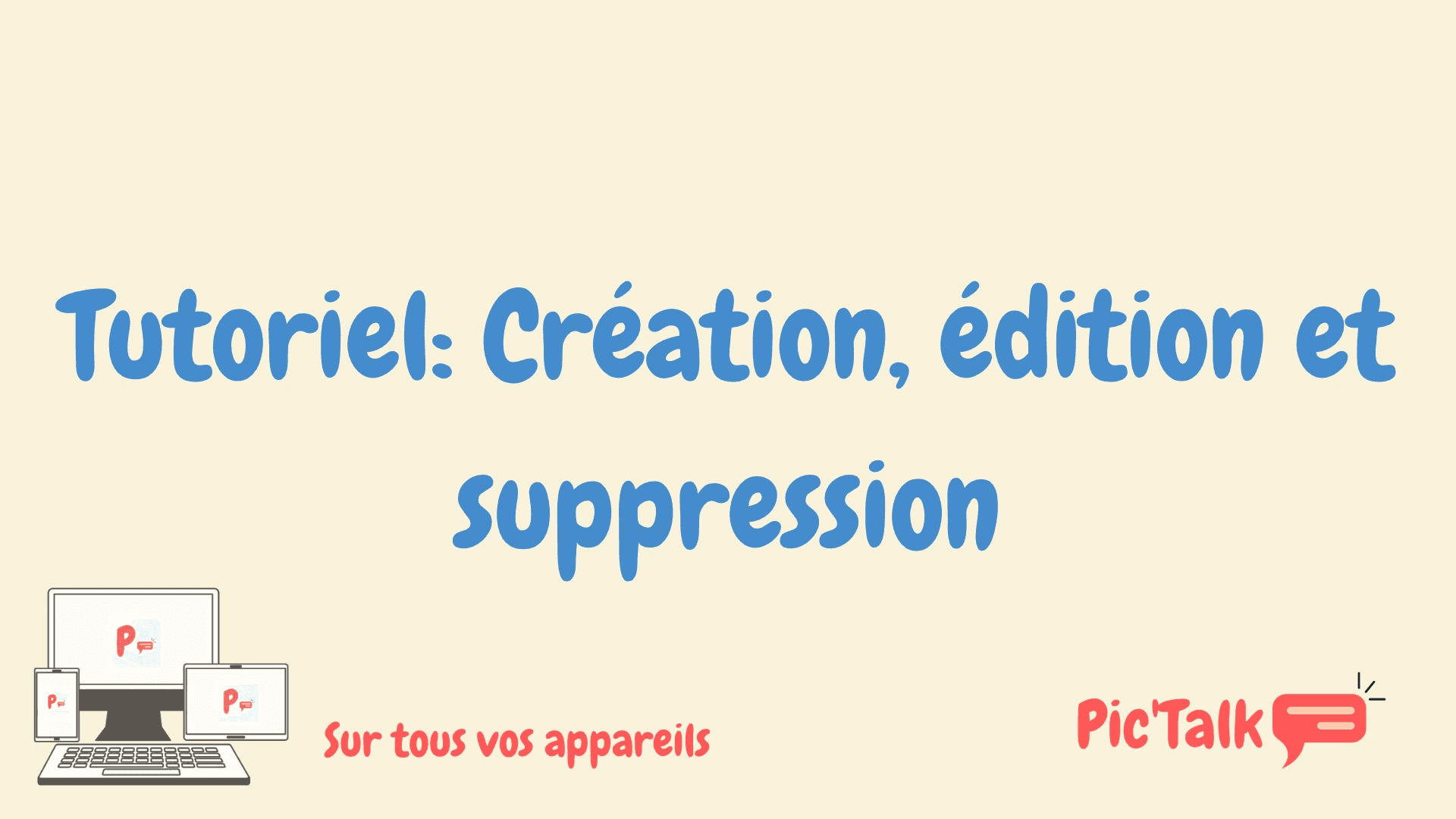Création, édition et suppression