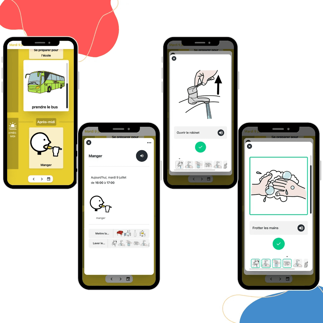Séquentiels et procédures avec des pictogrammes dans Pictalk Buddy